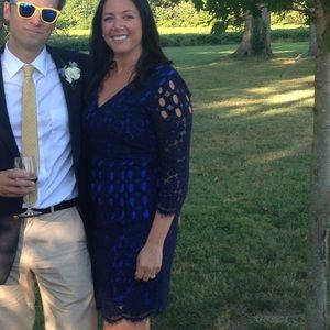 Lilly Pulitzer blue crochet dress